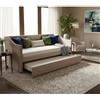 RXMORI Letto diurno estraibile con rete a doghe in legno, letto imbottito divano letto estraibile 90/180x200cm, letto singolo/matrimoniale con reti a doghe, letto multifunzione, divano letto per adulti 2