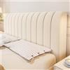 uyeoco 180/150 Copri Testiera Letto Imbottita、Copri Testata Letto Una Piazza E Mezza、Copritestata Elasticizzata per Letto、Copertura Testata Letto Matrimoniale(Beige,120cm(47inch))