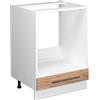 Vicco Mobile per forno da incasso Fame-Line, Rovere dorato, 60 cm senza piano di lavoro, per la combinazione con altri moduli della serie Fame-Line