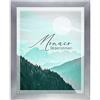 BIRAPA Monaco Cornice per foto 35x50 cm Alluminio Spazzolato - Cornice per foto Effetto Metallo, Cornice in Alluminio Spazzolato, Cornice per Poster, Cornice Intercambiabile