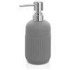 Inbagno Dispenser Sapone Grigio, 280 ml in Ceramica, Linea Cup