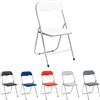 Marvin Sedia Pieghevole Imbottita Salvaspazio Portatile Richiudibile Da Interno Esterno Giardino Campeggio Ufficio Resistenti Ferro Leggere Colorate Comode Con Schienale Poggiapiedi (White)