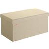 Casaria® Panca Contenitore Pieghevole 80x40x40cm con Coperchio Imbottito Cassapanca Seduta Pouf Poggiapiedi Baule Ottomana