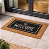 Carpido Zerbino Coconut Welcome Nero - zerbino 40x60 cm antibatterico - materiale naturale 100% cocco