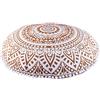 Trade Star 32 , Mandala Federa Cuscini da Pavimento, Pouf Indiano, riprese Decorative, Pouf Rotondo, Cuscini Boho, Fodera per Cuscino Pom Pom da Esterno Star Trade (Pattern 2)