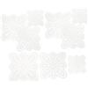 CLISPEED 15 Pezzi Tela Plastica per Borse Fai da Te Forma Varie Mesh Ricamo Uncinetto