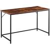 Brigros - Scrivania Salvaspazio Stile Industriale 120x60x75 Cm, Scrivania Industrial Conn Struttura In Metallo Nero E Piano In Legno Melaminico, Scrivania Ufficio, Studio, Cameretta (Tyler 1)