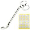 REBECASKYENS Decespugliatore per stoppini, in acciaio inox, stoppini in acciaio inox, stoppini, stoppini, lampada a olio, accessori per candele, si estende in profondità nelle candele, impedisce la formazione di