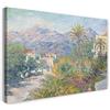 Printed Paintings Stampa su Tela (120x80cm): Claude Monet - Strada Romana per Bordighera