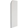 Beaudreaul 90 x 40 cm, divisorio per WC da parete, divisorio per WC da uomo, angolo arrotondato, per cinema, hotel, bar (angolo rotondo)