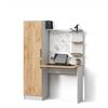 Livinity Scrivania Rina, Rovere bianco/dorato, 122.9 x 168 cm