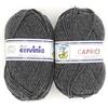 CERVINIA Filati Caprice Acrilico 100% - Confezione da 10 GOMITOLI da 50 gr. cad (Grigio Smog - 1626)