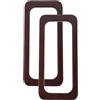 OHPHCALL Manici in Legno per Borse Uncinetto Rettangolari Vintage, 2 Pezzi Marrone | Legno Robusto, Impugnatura Comoda e Stile Elegante, e Feste, Accessorio Fai