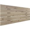 DHOME Testiera di Legno riciclato DM Stile Pallet Orizzontale Letto Pallet Ferramenta inclusa (90x46 Pallet 5, Quercia)