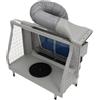 LENDISIY Kit di verniciatura aerografo, cabina di verniciatura professionale portatile per aerografo, cabina di verniciatura con pressione negativa e strati filtranti per tenda ad acqua, per modelli