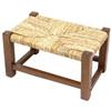 RB SGABELLO BASSO POGGIAPIEDI LEGNO c/paglia
