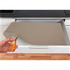 BIANCHERIAWEB Tappetino Gommato Antiscivolo Multiuso per Cassetti e Superfici Colore Tortora 65x500cm Tortora