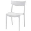 Cribel Set 4 Sedie Cordoba in Polipropilene Colore Antracite | Design Curvo Ergonomico e Impilabile | Ideali per Cucina, Soggiorno, Giardino, Terrazzo, Bar e Ristoranti (BIANCA)