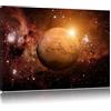 Pixxprint Pianeta Marte nell'Universo Stampa su Tela 120x80 cm Artistica murale
