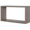 MODULARREDO | GLAM TWO, Mensola da Muro, Pensile Bagno, Libreria da Parete, 56.80x30x17 cm, Rovere Avena, Kit Tasselli Incluso - Made in Italy