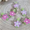 Sindy Bomboniere 78 pz segnaposto Comunione Mollette Legno Fiori Lilla e Rosa (mollette Fiori)
