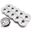 ckpsms Marca - Cappellino Bobbin #CP-HPF151 & Bobina di Alluminio #10079AS 10 PZ Compatibile con/Sostituzione per PFAFF Marca 141,145,146,151