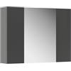 Vicco Specchio contenitore bagno Leopold, Antracite, 80 x 59.2 cm con ripiani, che trova posto in ogni bagno