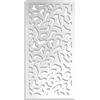 Generic Quadro Traforato per Arredamento Modello Macchie - Pannello in PVC Traforato - Parasole Colore Bianco 47X94 CM