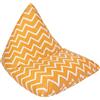 Ready Steady Bed Poltrona a Sacco da Bambino 96x120x96cm, Comodi Piramide Forma Pouf con Riempimento, Beanbag Morbida per la Stanza dei Giochi (Zigzag)