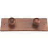 Valdomo 132/12 Appendiabiti a Muro, Legno, Noce, 26x6x6.8 cm