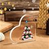 lorajewel Decorazioni Natalizie Personalizzate Targa in Acrilico con 1-8 Nomi Regali di Natale per Mamma papà Figlia Figlio Nonna Amici (A-8 Nome)