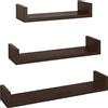 MODULARREDO | Calamita Set 3 Mensole da Muro Wengè - Made in Italy