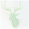Générique Scultura 3D in legno, a forma di testa di cervo, decorazione da parete munita di gancio, fantastica per abbellire ambienti o per appendere collane, cappelli e chiavi verde