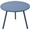 CLP Tavolino Minot I Tavolo Rotondo per Esterni e Interni I Tavolo da Giardino Resistente alle intemperie e ai Raggi UV, Colore:Blu