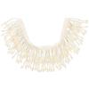HAPINARY Nastro Decorativo di Perline Bianche Nappine Artigianali Elegante e Resistente per Decorazioni di Artigianato e Borse da Shopping