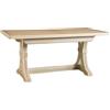 Vicentini arreda TAVOLO FRATINO ALLUNGABILE IN LEGNO MOD. FIOCCO GREZZO NON VERNICIATO (180x85 (360))