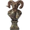 Keyhomestore- Statuina di Ariete, Realizzata in Resina, Altezza cm 23, Diametro cm 10. Ideale Come soprammobile Decorativo per Interni, Ornamento per la Decorazione da Tavolo/mensola.