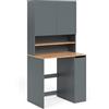 Vicco armadietto coprilavatrice Viktor Antracite/Rovere dorato 93.6x88.2 cm | 2 parti con ripiano, adatto per riporre detersivo e asciugamani