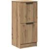 vidaXL Credenza Rovere Artigianale 30x30x70 cm in Legno Multistrato