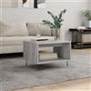 MOBCANT Tavolino da Salotto, Tavolo basso Vassoio da divano Coffee table Tavolino comodino Utilizzabile per Sala da tè Dormitorio Albergo Ufficio Grigio Sonoma 60x50x40 cm Legno Multistrato
