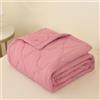 DOTBUY-SHOP Copriletto Trapuntato Matrimoniale Singolo, Trapuntino Coperta Estivo Primaverile Autunno Trapunta Coperta Leggera per Camera da Letto (Rosa Scuro,150x200cm)