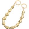 KIFSDLF Catena for Cellulare con Perline Irregolari for Cintura da Borsa Donna e Ragazza, Manico di Ricambio Fai Te in ABS, Accessori for Borse per Realizzare Borse, Portafogli, Pochette(Gold)