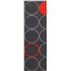 Unique Tapis Viva La Cucina Tappeto, Nylon, Grigio/Arancione, 57 x 200 cm