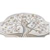 Lupia - Quadro Moderno Capezzale Famiglia E Amore Fashion Table, Camera da Letto, Albero della Vita Famiglia e Amore, Artigianale, Made in Italy, 50x100 cm, Marrone, Legno