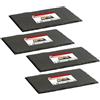 MAURY'S IL NUMERO UNO DEL RISPARMIO Maury's set di 4 vassoi Realizzati in Ardesia AntraciteIdeali per Antipasti, Dessert o Aperitivi : Il Must Have per ogni Occasione! (RETTANGOLARE- 35X15 CM)