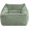 icon Natalia Pouf Poltrona, Verde Salvia, Chenille, Grande Pouf Sacco con Riempimento Incluso, Poltrona Sacco, Camera da Letto, Soggiorno, Mobili Soggiorno