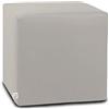 ARKETICOM Dado Pouf Poggiapiedi CUBO Ecopelle Sfoderabile Puff Beige 35 cm