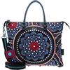 Gabs G3 Plus Trip Borsa a Mano in Pelle, Stampa Ortensia 613, Blu, Taglia M, 39.5 x 31 x 2 cm, Convertibile a Zaino