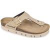 Valleverde Sandali Donna VG6830Q in Pelle Sabbia modello casual. Una calzatura comoda adatta per tutte le Occasioni. Primavera Estate. EU 37