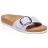 BIRKENSTOCK Madrid Big Buckle Rivet Logo Textile, Purple Fog, 40 EU Stretta